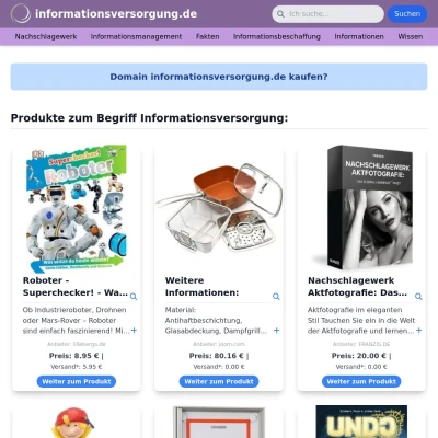 Screenshot informationsversorgung.de