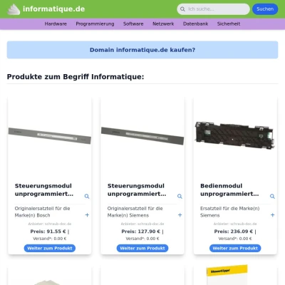 Screenshot informatique.de