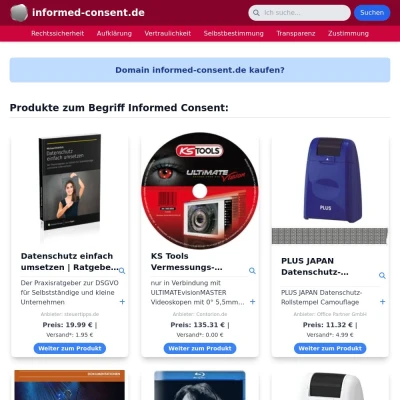 Screenshot informed-consent.de