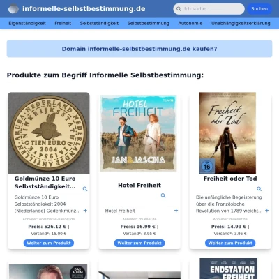 Screenshot informelle-selbstbestimmung.de