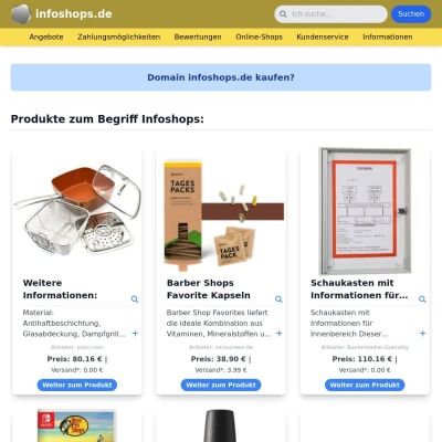 Screenshot infoshops.de