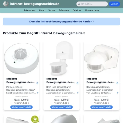 Screenshot infrarot-bewegungsmelder.de