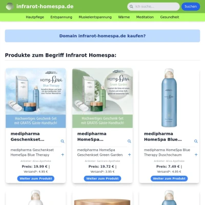 Screenshot infrarot-homespa.de