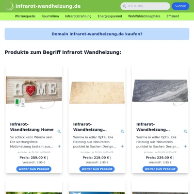 Screenshot infrarot-wandheizung.de