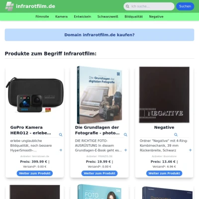 Screenshot infrarotfilm.de