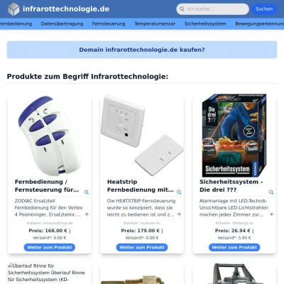 Screenshot infrarottechnologie.de