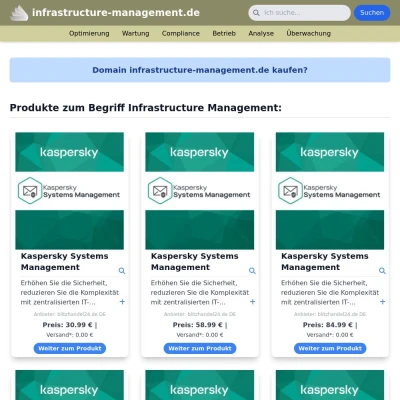 Screenshot infrastructure-management.de