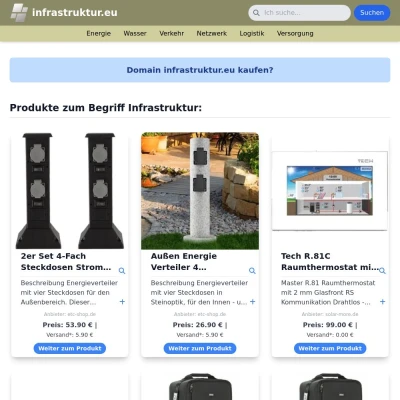 Screenshot infrastruktur.eu