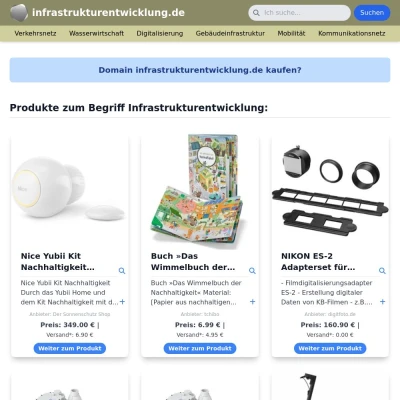 Screenshot infrastrukturentwicklung.de