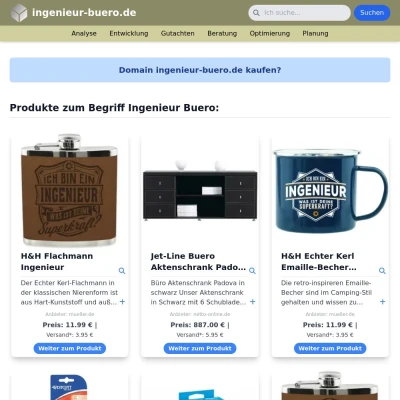 Screenshot ingenieur-buero.de