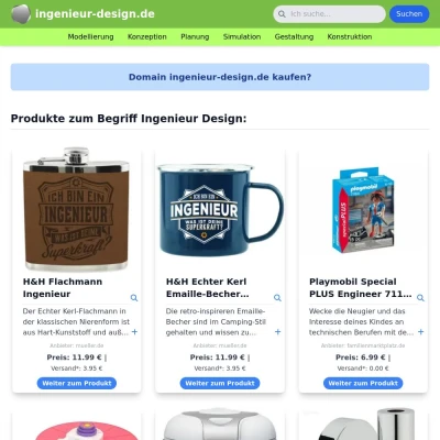 Screenshot ingenieur-design.de