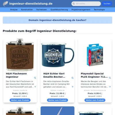 Screenshot ingenieur-dienstleistung.de