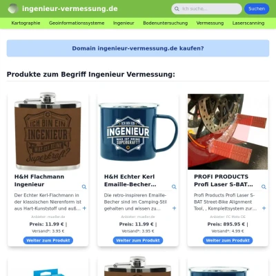 Screenshot ingenieur-vermessung.de