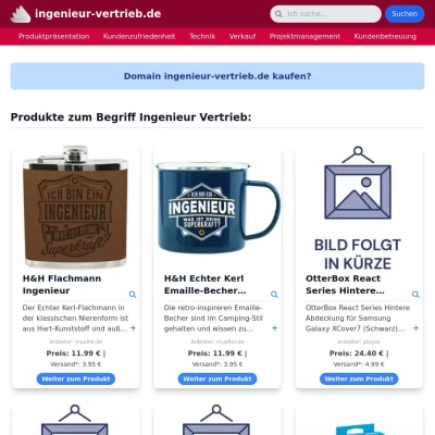 Screenshot ingenieur-vertrieb.de