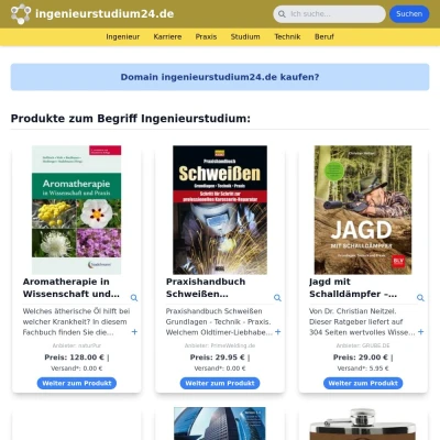 Screenshot ingenieurstudium24.de