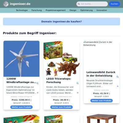 Screenshot ingenioer.de