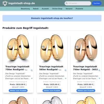 Screenshot ingolstadt-shop.de