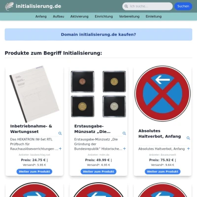 Screenshot initialisierung.de