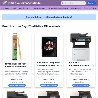 Screenshot initiative-klimaschutz.de