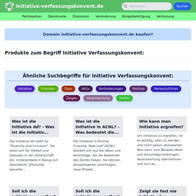 Screenshot initiative-verfassungskonvent.de