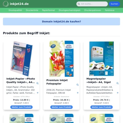 Screenshot inkjet24.de