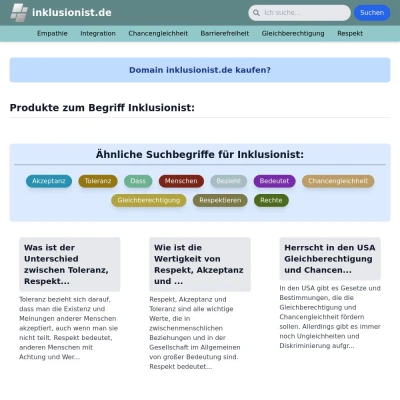 Screenshot inklusionist.de