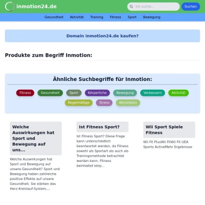 Screenshot inmotion24.de