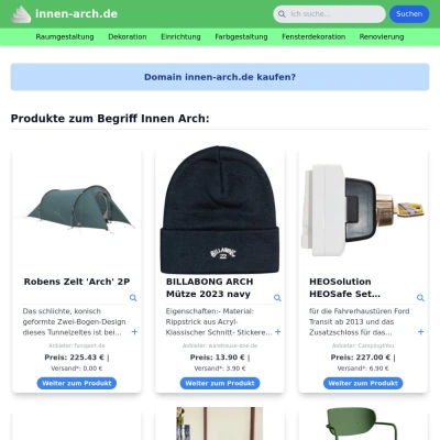 Screenshot innen-arch.de