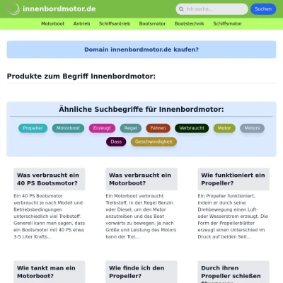 Screenshot innenbordmotor.de