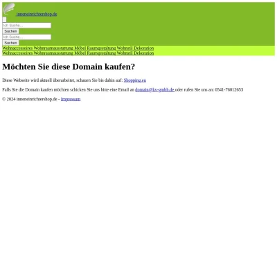 Screenshot inneneinrichtershop.de