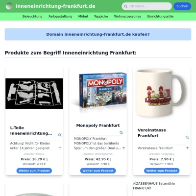 Screenshot inneneinrichtung-frankfurt.de