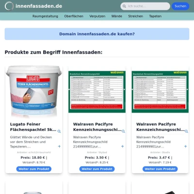 Screenshot innenfassaden.de