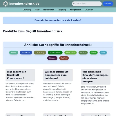 Screenshot innenhochdruck.de