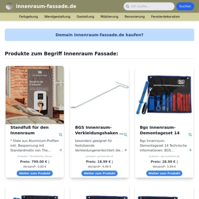 Screenshot innenraum-fassade.de