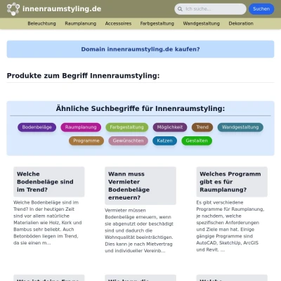 Screenshot innenraumstyling.de