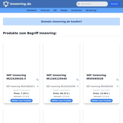 Screenshot innenring.de