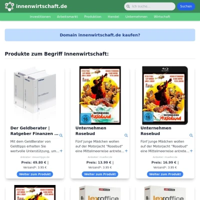 Screenshot innenwirtschaft.de