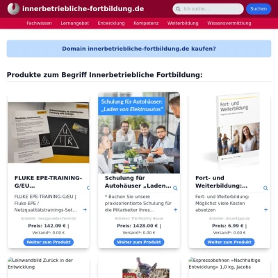 Screenshot innerbetriebliche-fortbildung.de