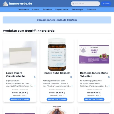 Screenshot innere-erde.de