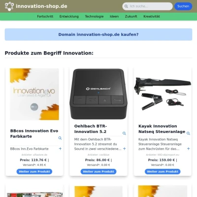 Screenshot innovation-shop.de