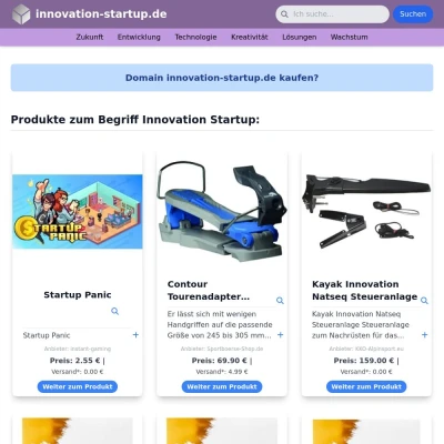 Screenshot innovation-startup.de