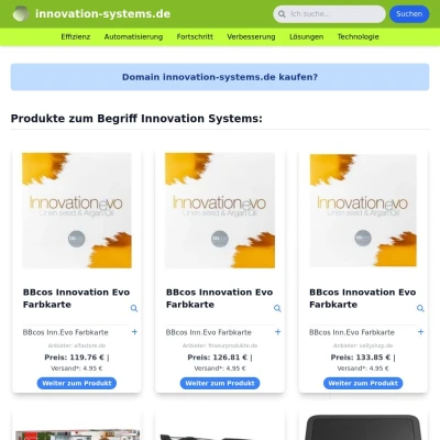 Screenshot innovation-systems.de