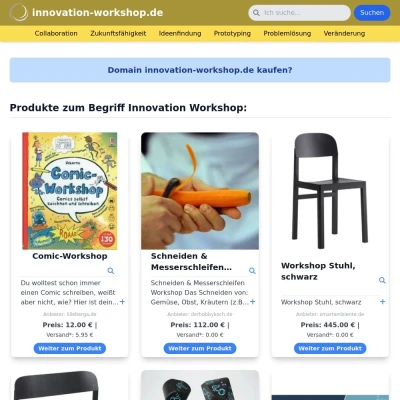 Screenshot innovation-workshop.de