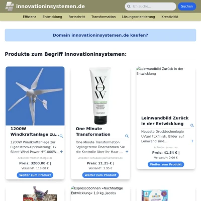 Screenshot innovationinsystemen.de