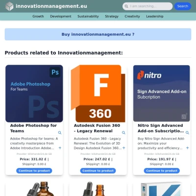 Screenshot innovationmanagement.eu