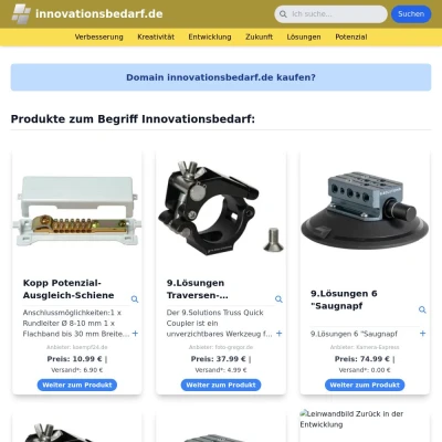 Screenshot innovationsbedarf.de