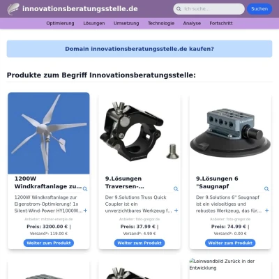 Screenshot innovationsberatungsstelle.de