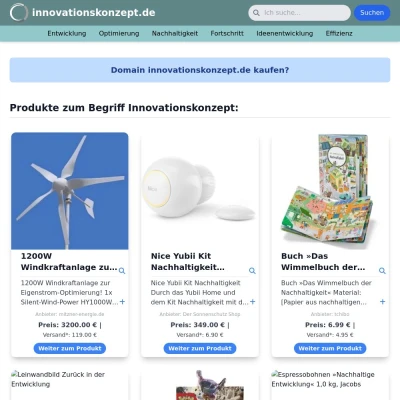 Screenshot innovationskonzept.de