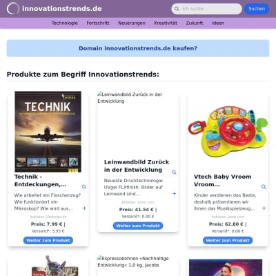 Screenshot innovationstrends.de