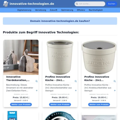 Screenshot innovative-technologien.de